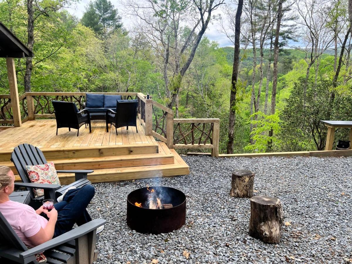 Log Cabin With Mountain View And Privacy Blue Ridge Extérieur photo