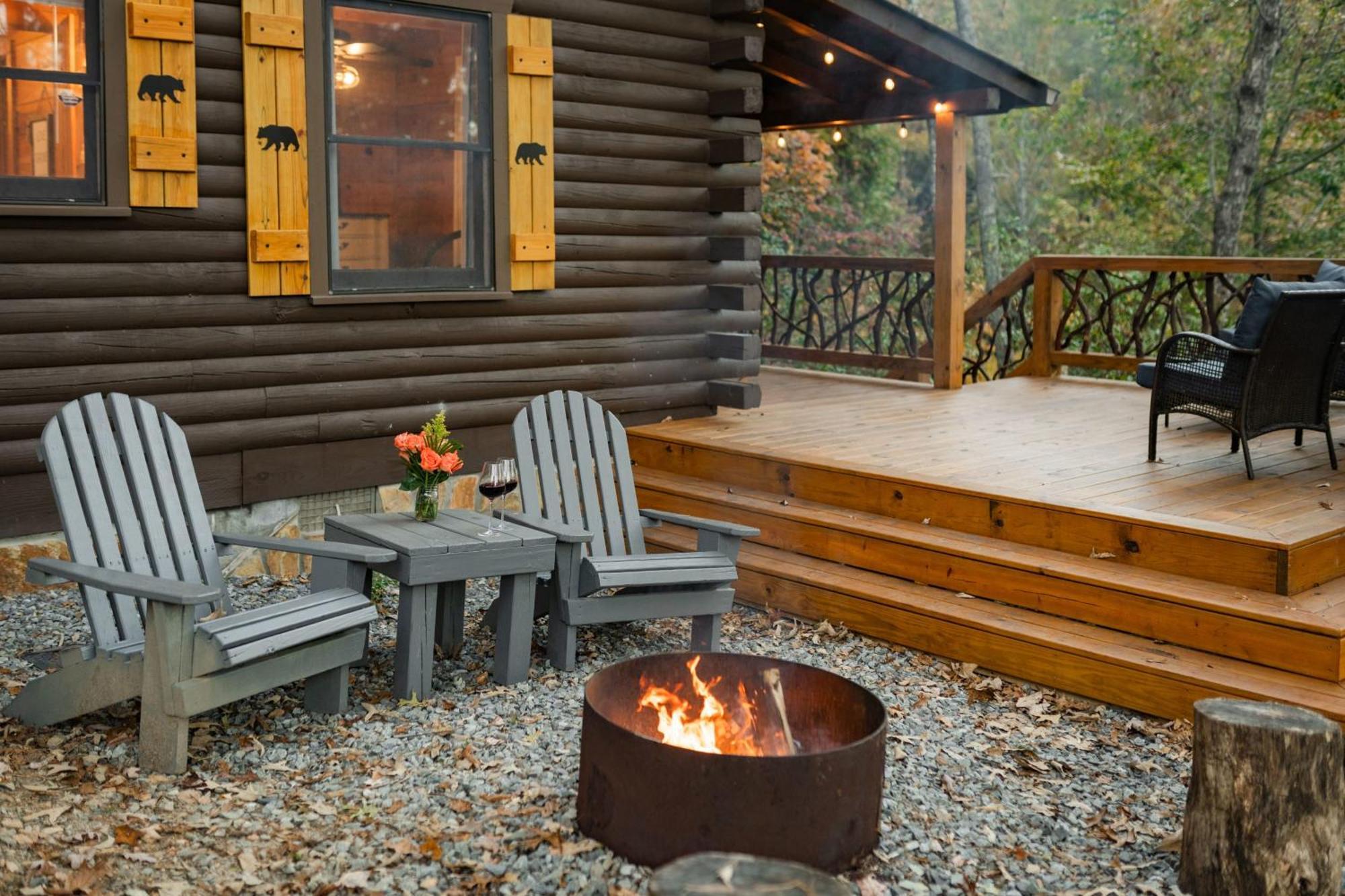 Log Cabin With Mountain View And Privacy Blue Ridge Extérieur photo