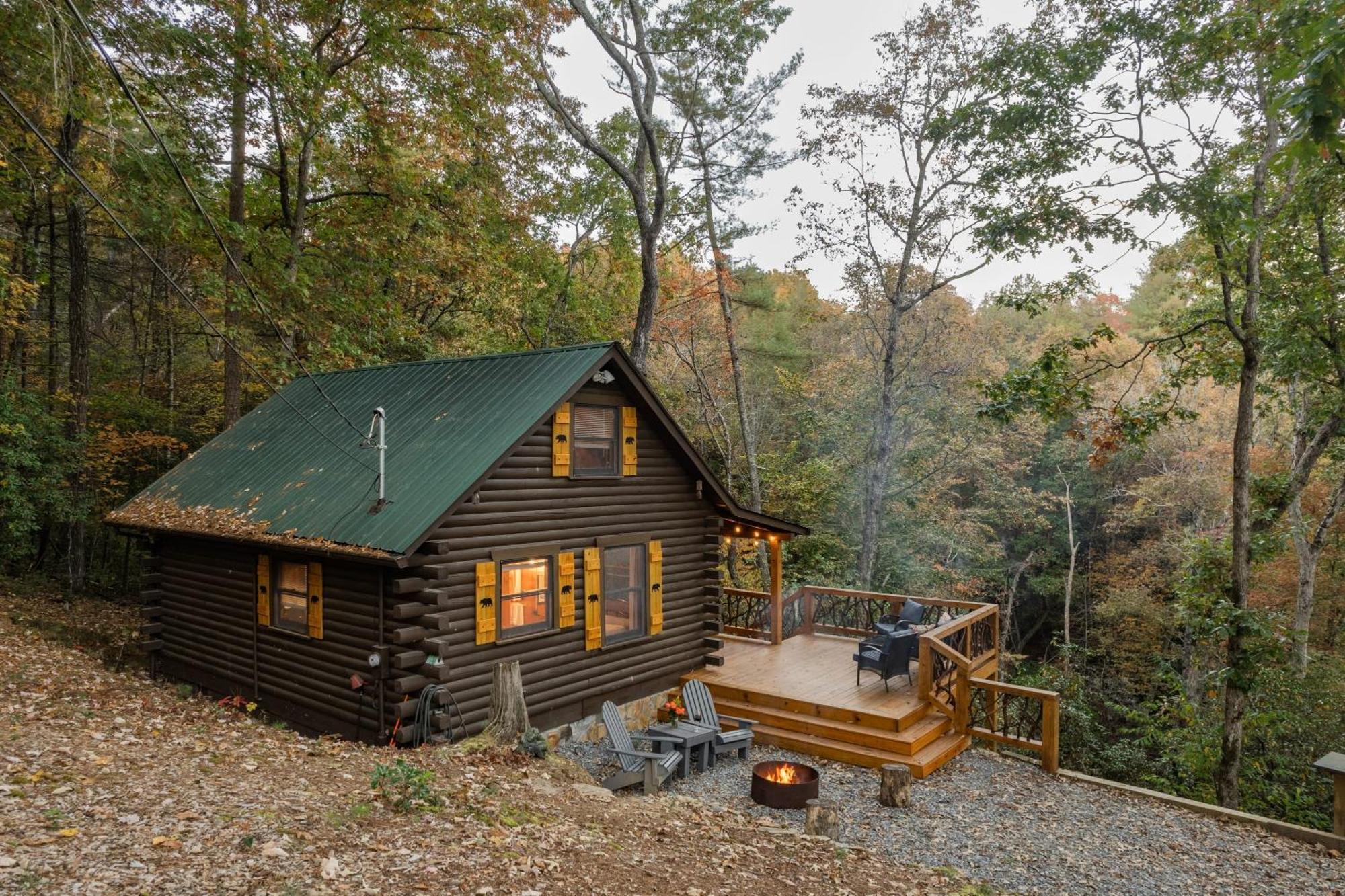 Log Cabin With Mountain View And Privacy Blue Ridge Extérieur photo