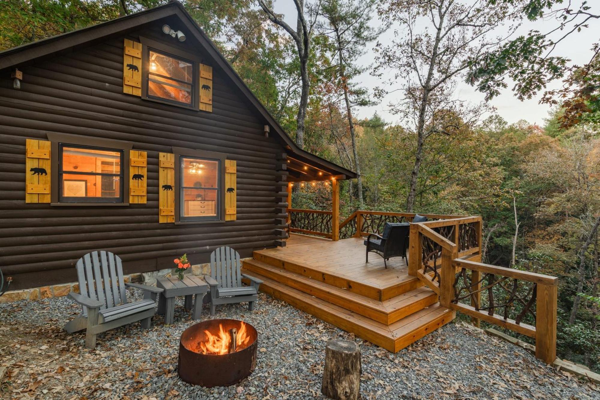 Log Cabin With Mountain View And Privacy Blue Ridge Extérieur photo