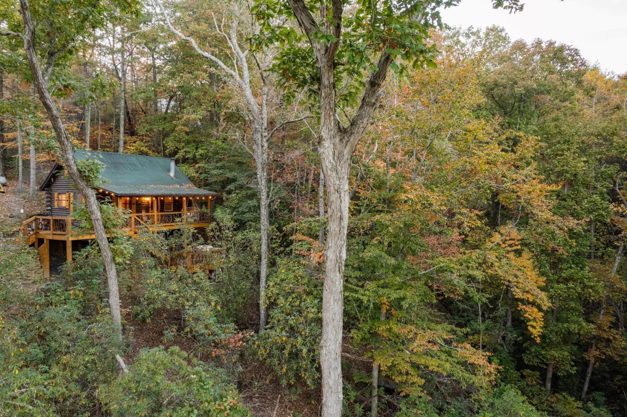 Log Cabin With Mountain View And Privacy Blue Ridge Extérieur photo